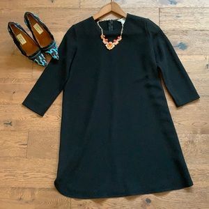 MaxMara black mini dress loose fit A-line